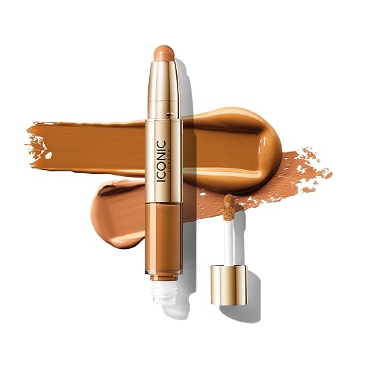 Iconic London Radiant Concealer & Brightening Duo - Golden Deep (Liquid 3 ml + Crayon 2.5 g)