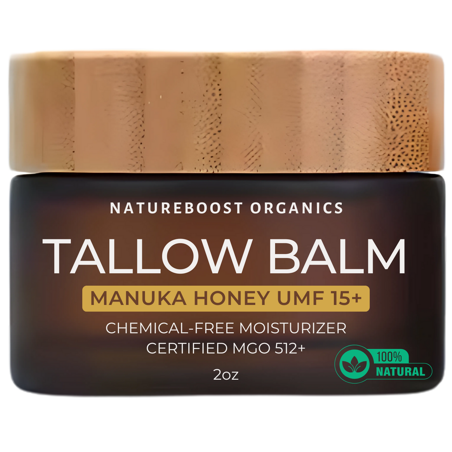 Natureboost Organics Beef Tallow with Manuka Honey UMF 15+ Balm